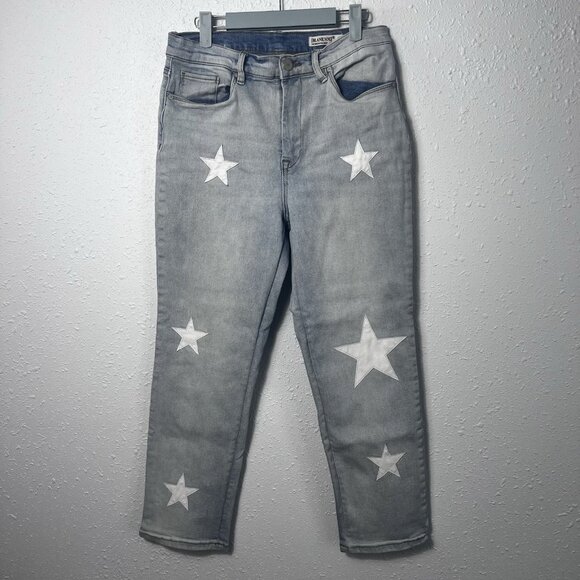 BLANKNYC Denim - BLANK NYC THE MADISON CROP White Star Denim Blue Jeans Anthropologie Women’s 30